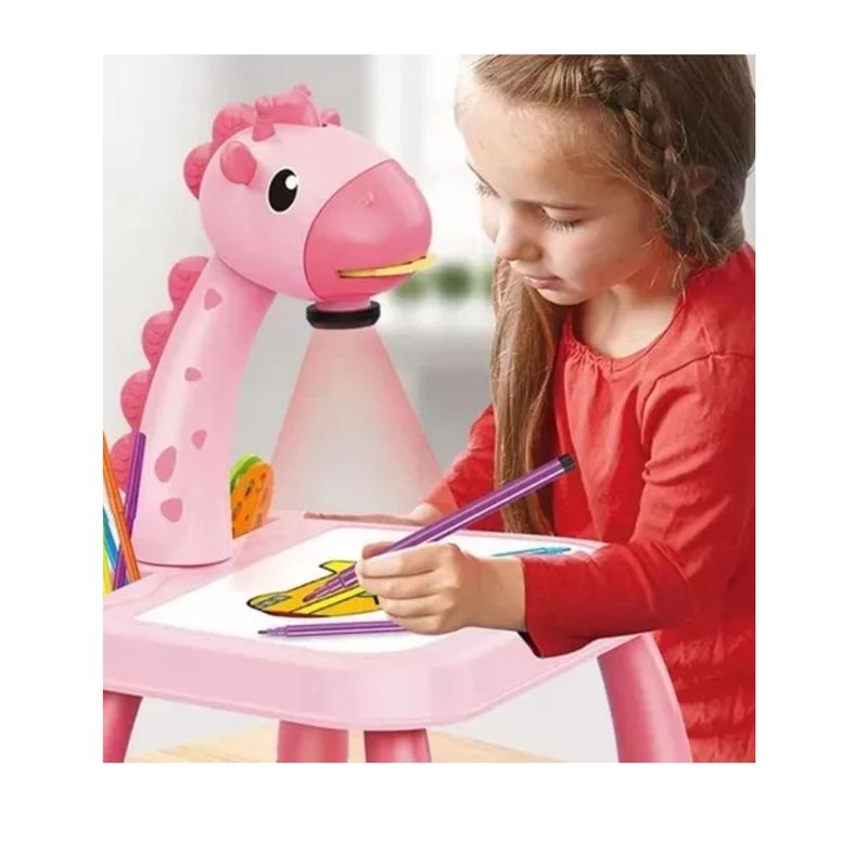 AFM - Mesa De Dibujo Para Niños Con Proyector + 12 Lápiz De Color