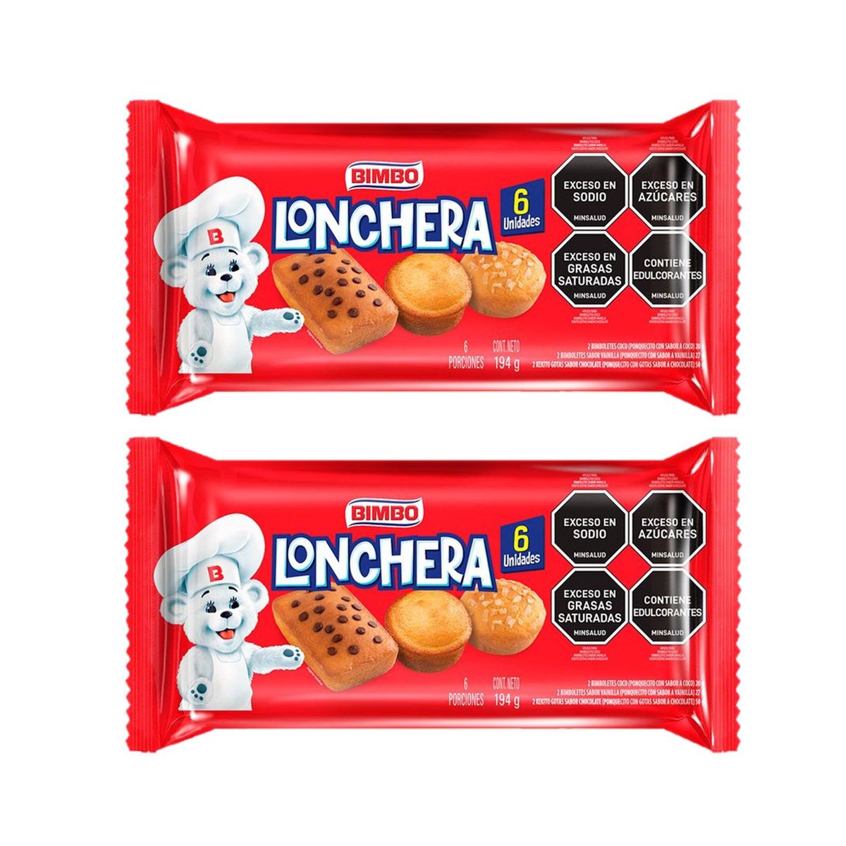 BIMBO - Bimbo Lonchera Bolsa 194 Gr X 2 Uds
