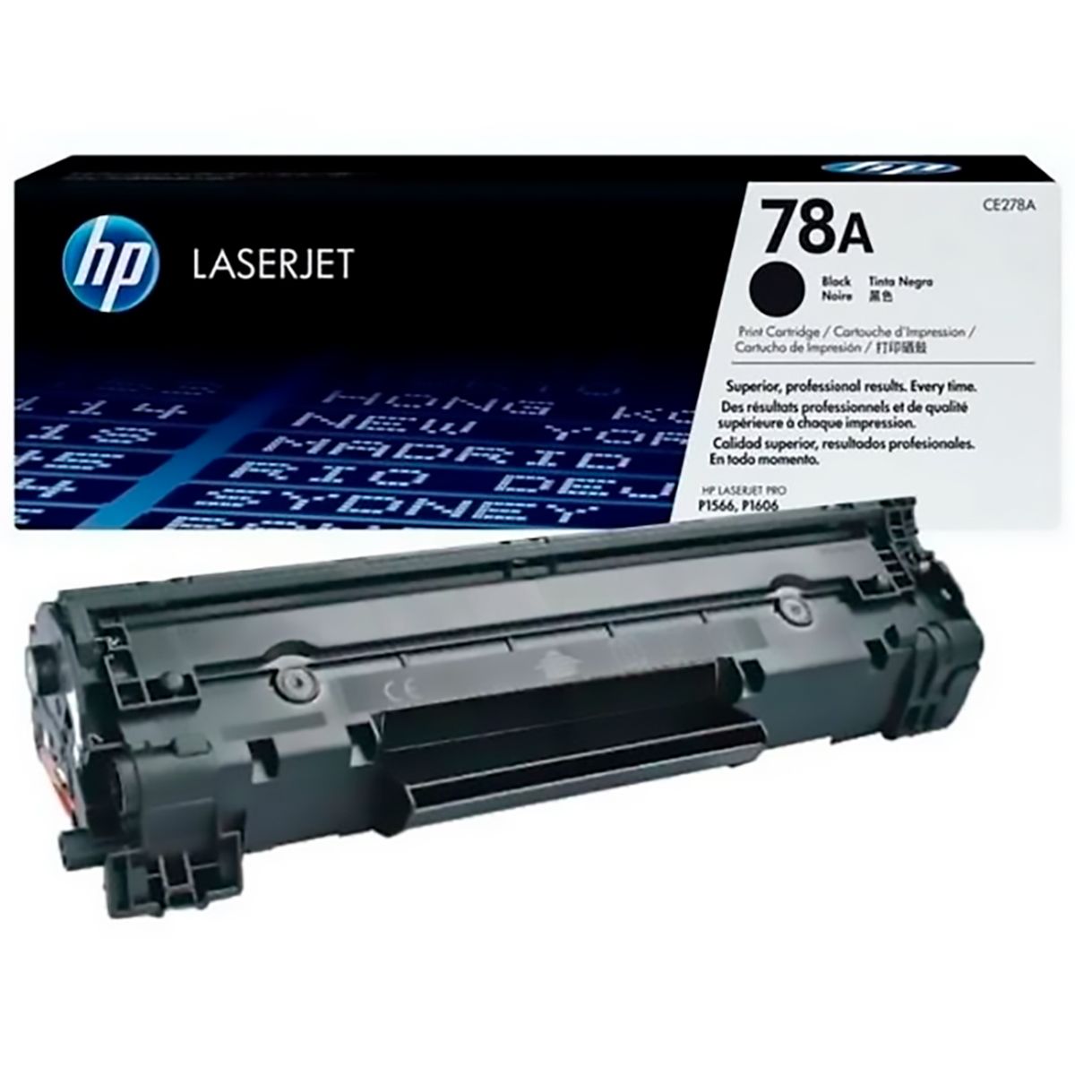 HP - Tóner HP 78A Negro Para Impresoras Laserjet PRO P1566 P1606 Original