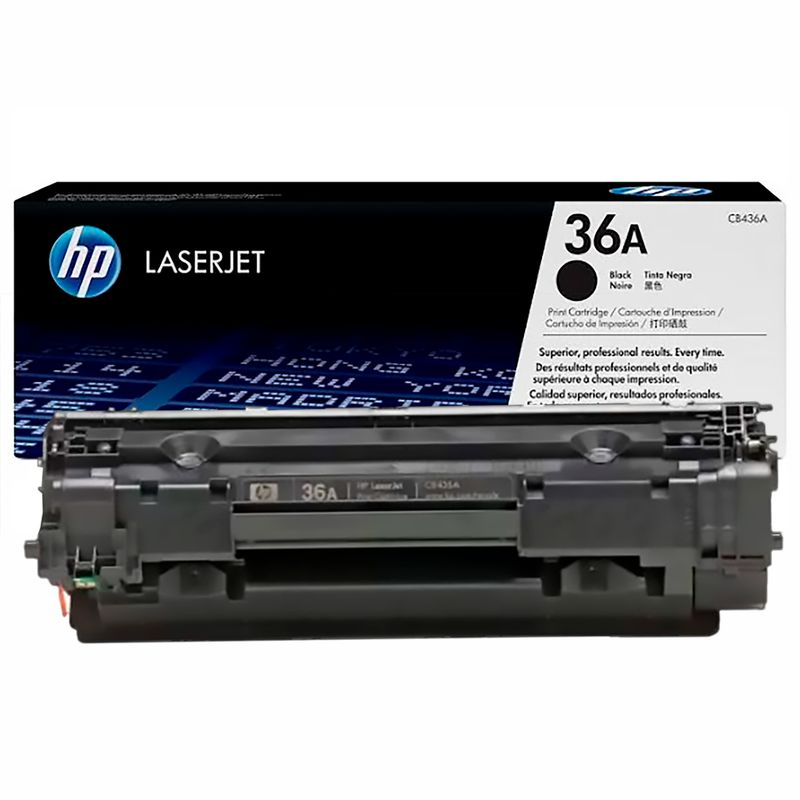 HP - Tóner HP 36A Negro Impresoras Laserjet M1120 MFP M1522 P1505 Original