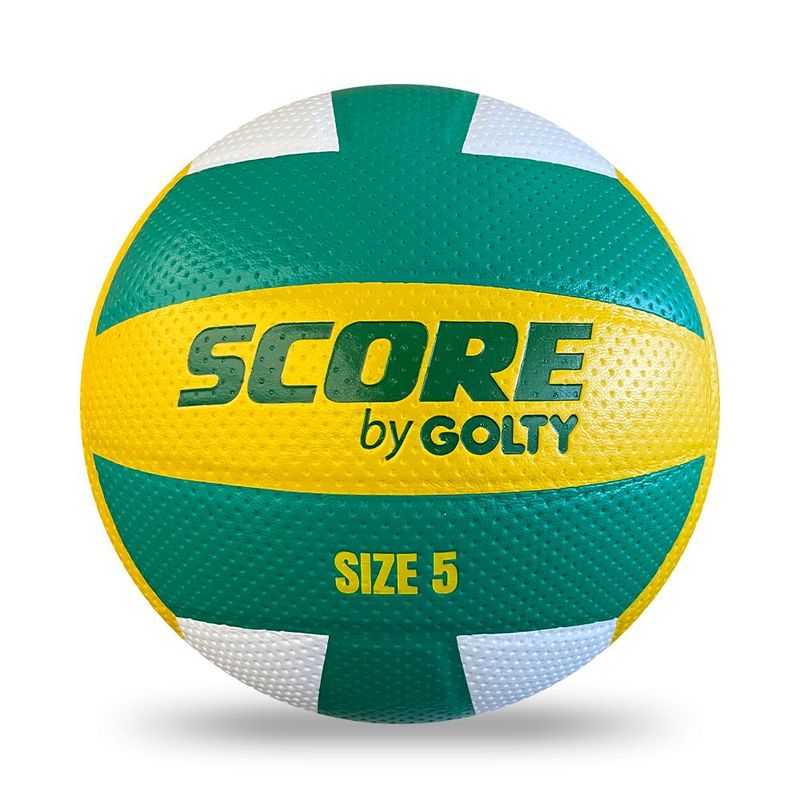 GOLTY - Balón Voleibol Score By Golty Laminado No.5-Blanco/Verde