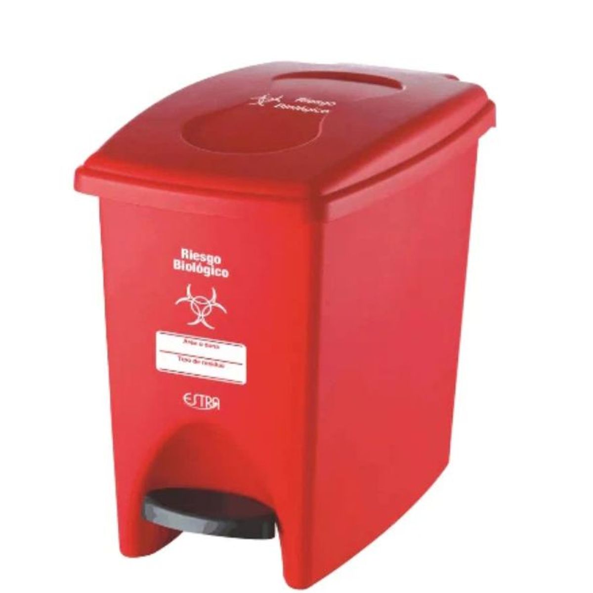 ESTRA - Caneca Pedal Estra 10 Litros Rojo Marcada