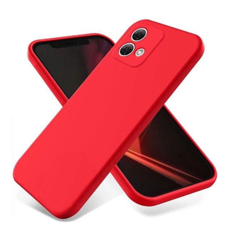 GENERICO - Funda Protectora en Silicone Case Para Motorola G24 Rojo
