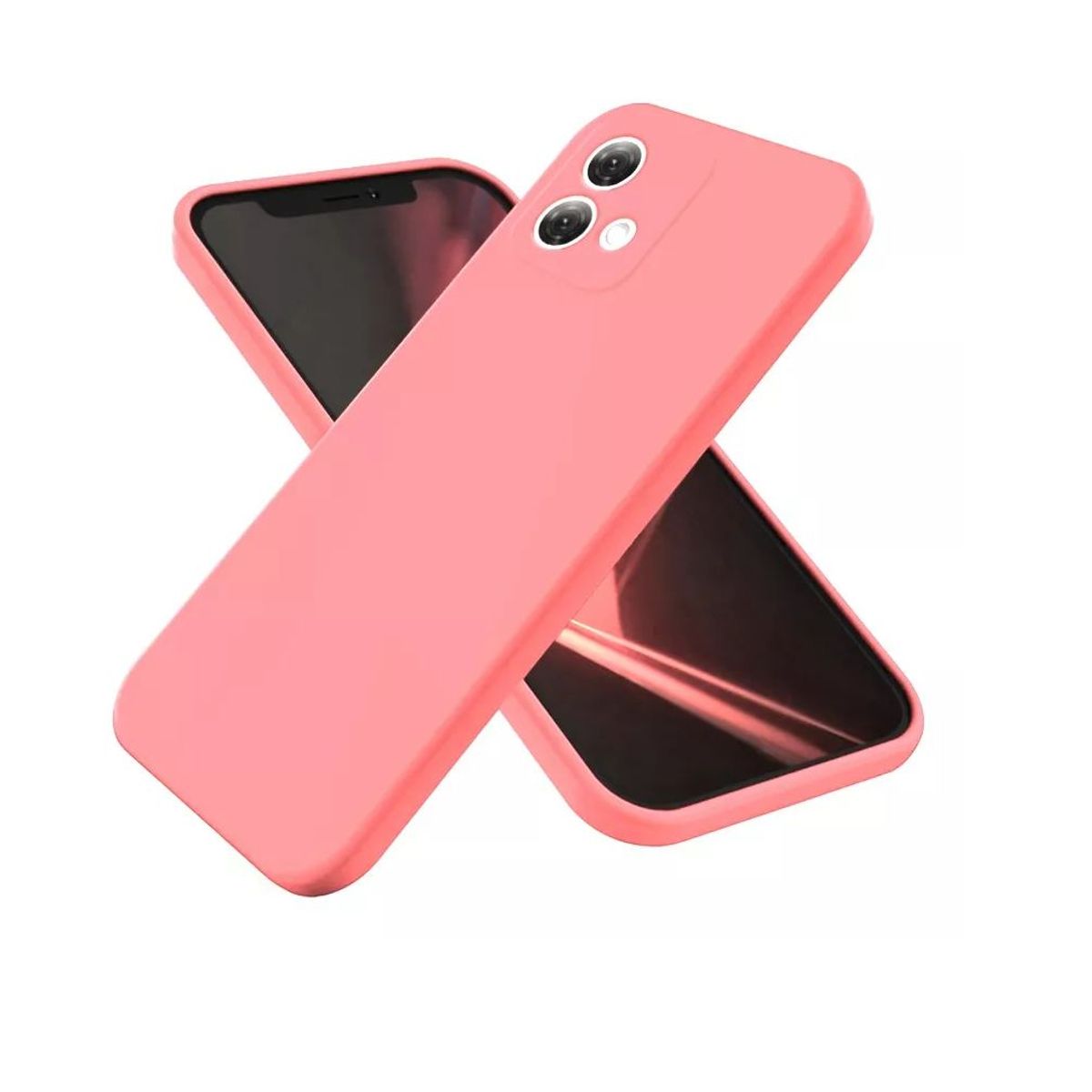 GENERICO - Funda Protectora en Silicone Case Para Motorola G24 Rosa