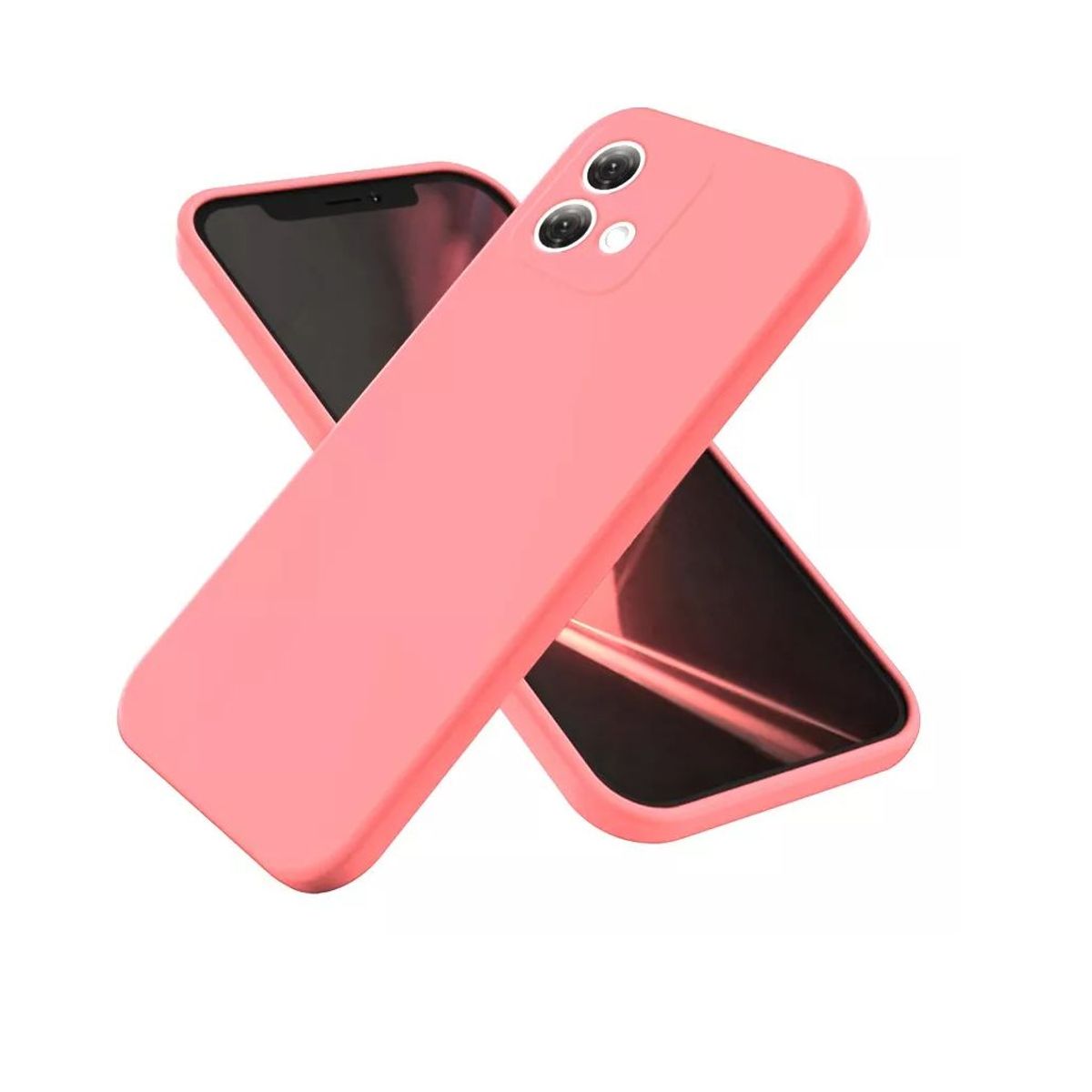 GENERICO - Funda Protectora en Silicone Case Para Motorola G24 Rosa