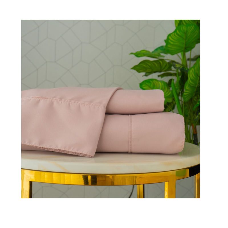 AMARE HOME - Juego de Sábanas Amaranto Sencillo - Colección Pastello