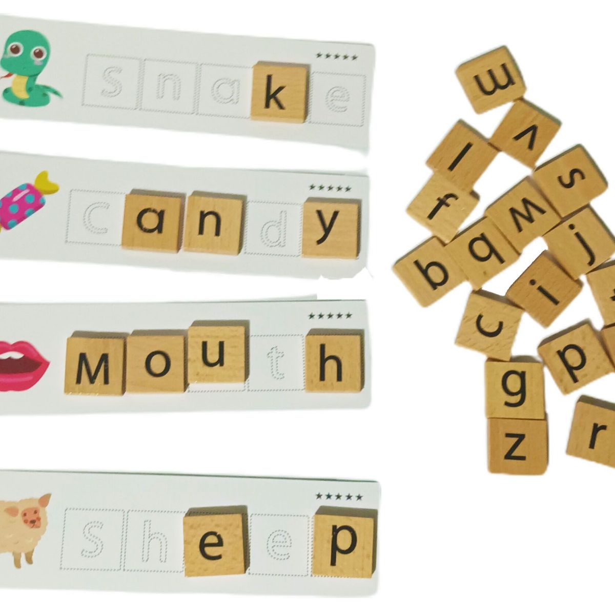 GENERICO - Scrabble Para Niños En Ingles Juego De Hacer Palabras