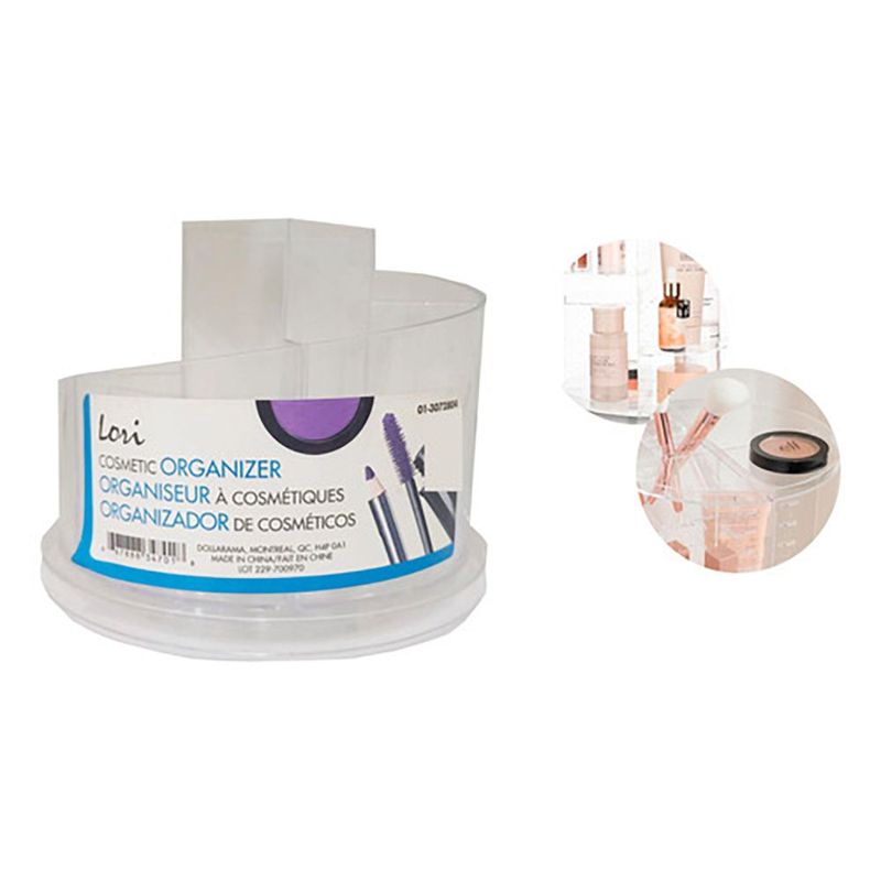 GENERICO - Organizador Giratorio En Acrílico Para Cosméticos Maquillaje_.