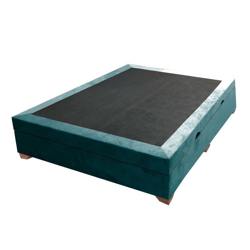 MAGIC CLASS - BASE CAMA BAÚL HIDRÁULICA 140X190 ECOCUERO AZUL