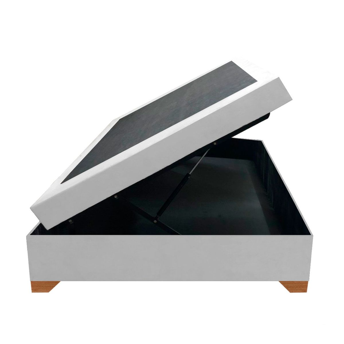 MAGIC CLASS - BASE CAMA BAÚL HIDRÁULICA 140X190 ECOCUERO BLANCO