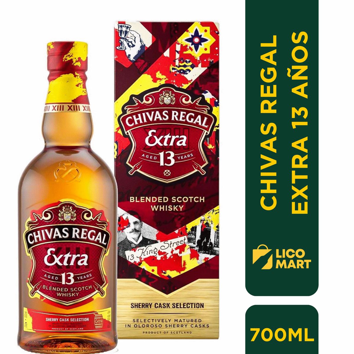 CHIVAS REGAL - WHISKY CHIVAS REGAL EXTRA 13 AÑOS 700 ML