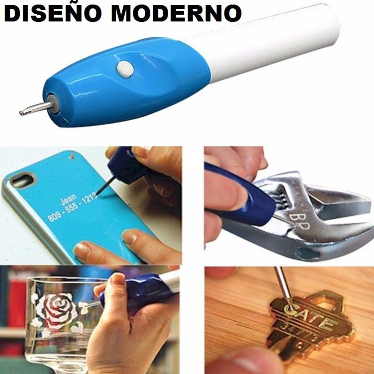 GENERICO - lapiz grabador tallador de metal vidrio plastico etc