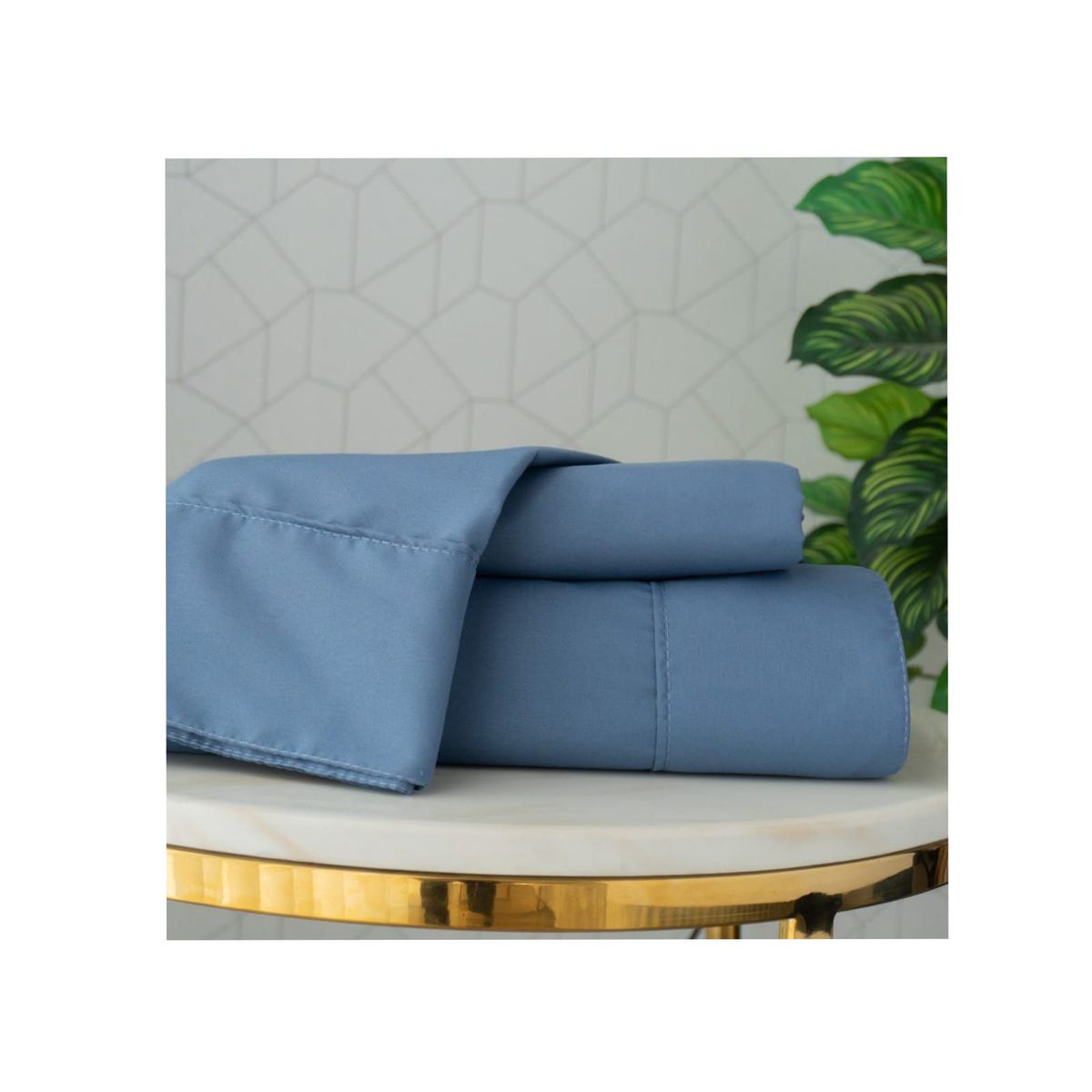 AMARE HOME - Juego de Sábanas Cobalto Semidoble Fuelle 40 - Pastello