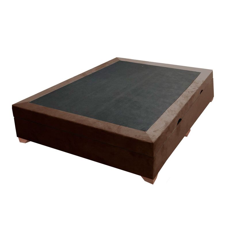 MAGIC CLASS - BASE CAMA BAÚL HIDRÁULICA 140X190 ECOCUERO CAFÉ