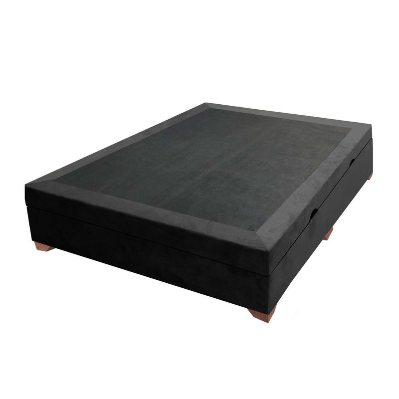 MAGIC CLASS - BASE CAMA BAÚL HIDRÁULICA 140X190 ECOCUERO NEGRO