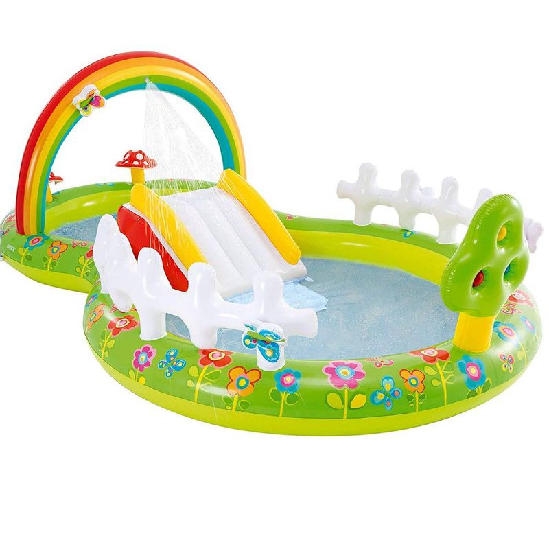 INTEX - Centro De Juegos Acuatico Jardin Con Tobogan Y Chorros 57154