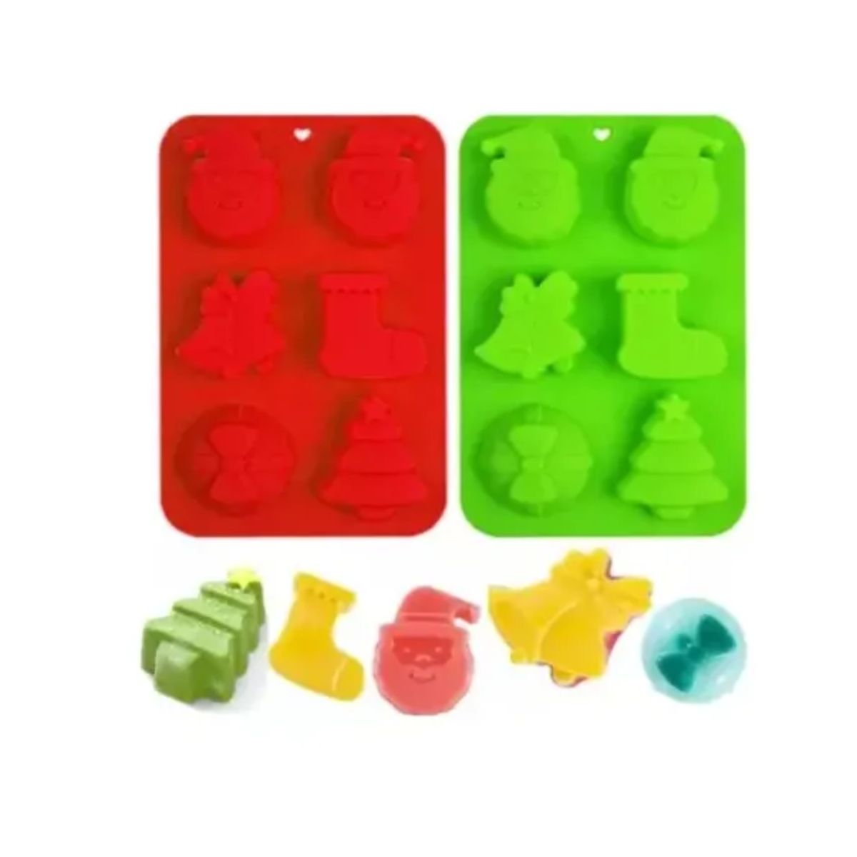 AFM - Molde Silicona Navidad Para Chocolates Cupcakes Velas Jabones