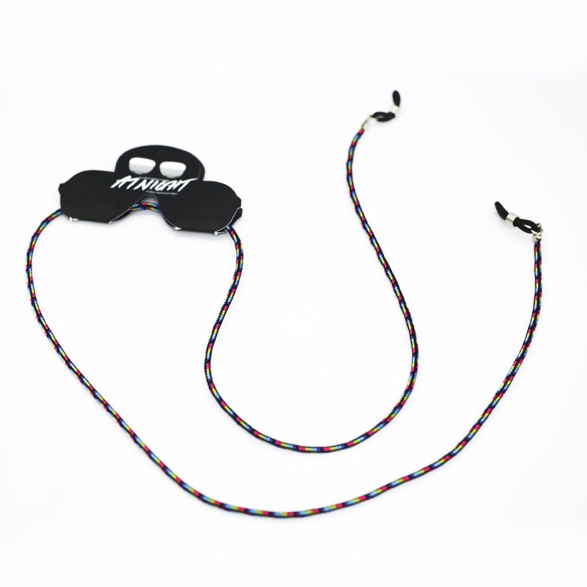 AT NIGHT SUNGLASSES - Cuelga gafas At night cordon delgado negro arcoiris_.
