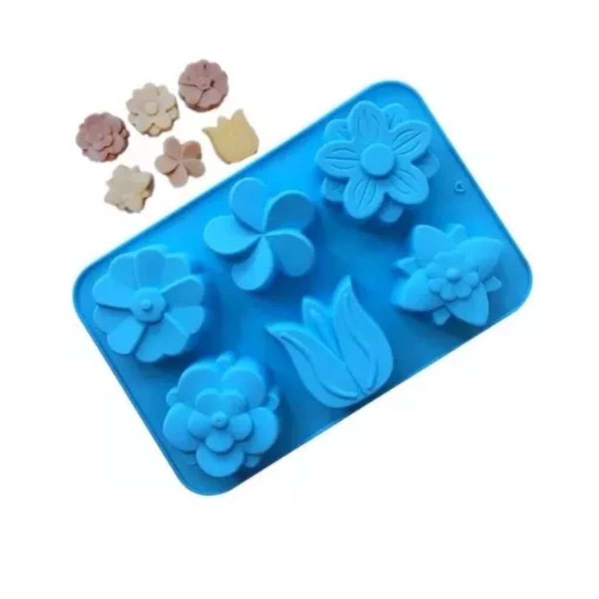 AFM - Molde Silicon Jardín Para Cupcakes Jabones Velas Gelatinas