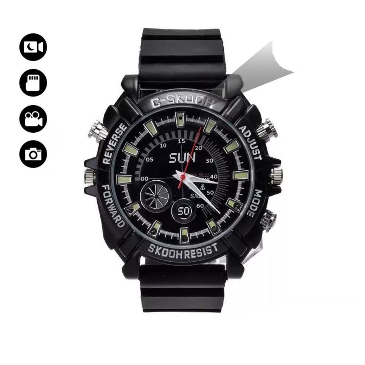 OEM - reloj camara espia graba video hd con audio fotos