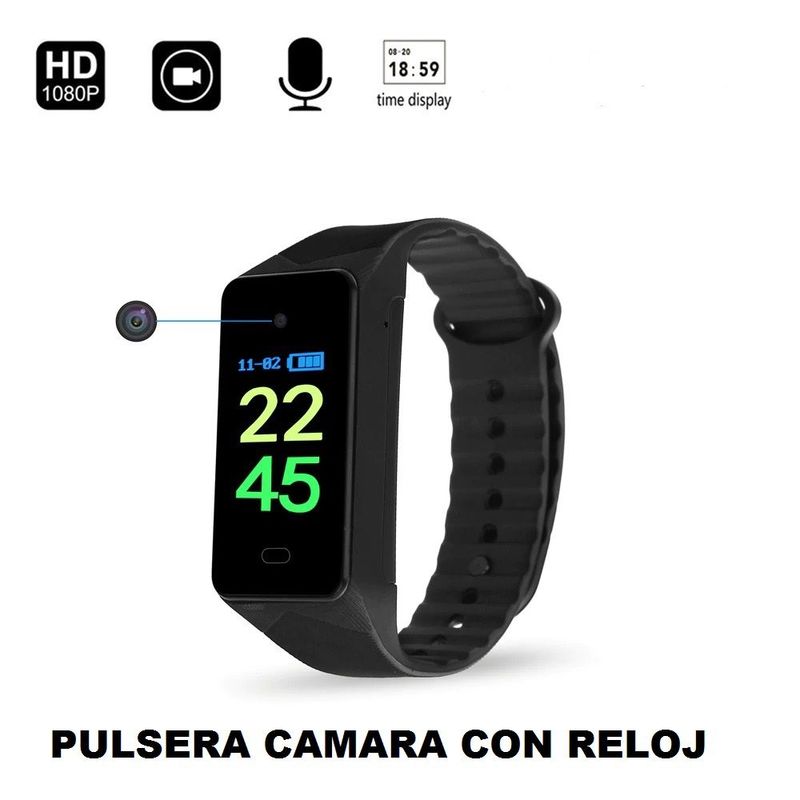 OEM - camara espia tipo pulsera graba video a color