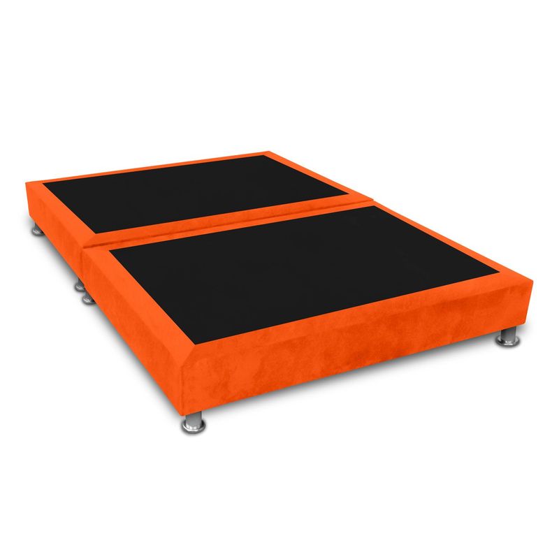 MAGIC CLASS - BASE CAMA SOMMIER DIVIDIDA 120x190 ECOCUERO NARANJA