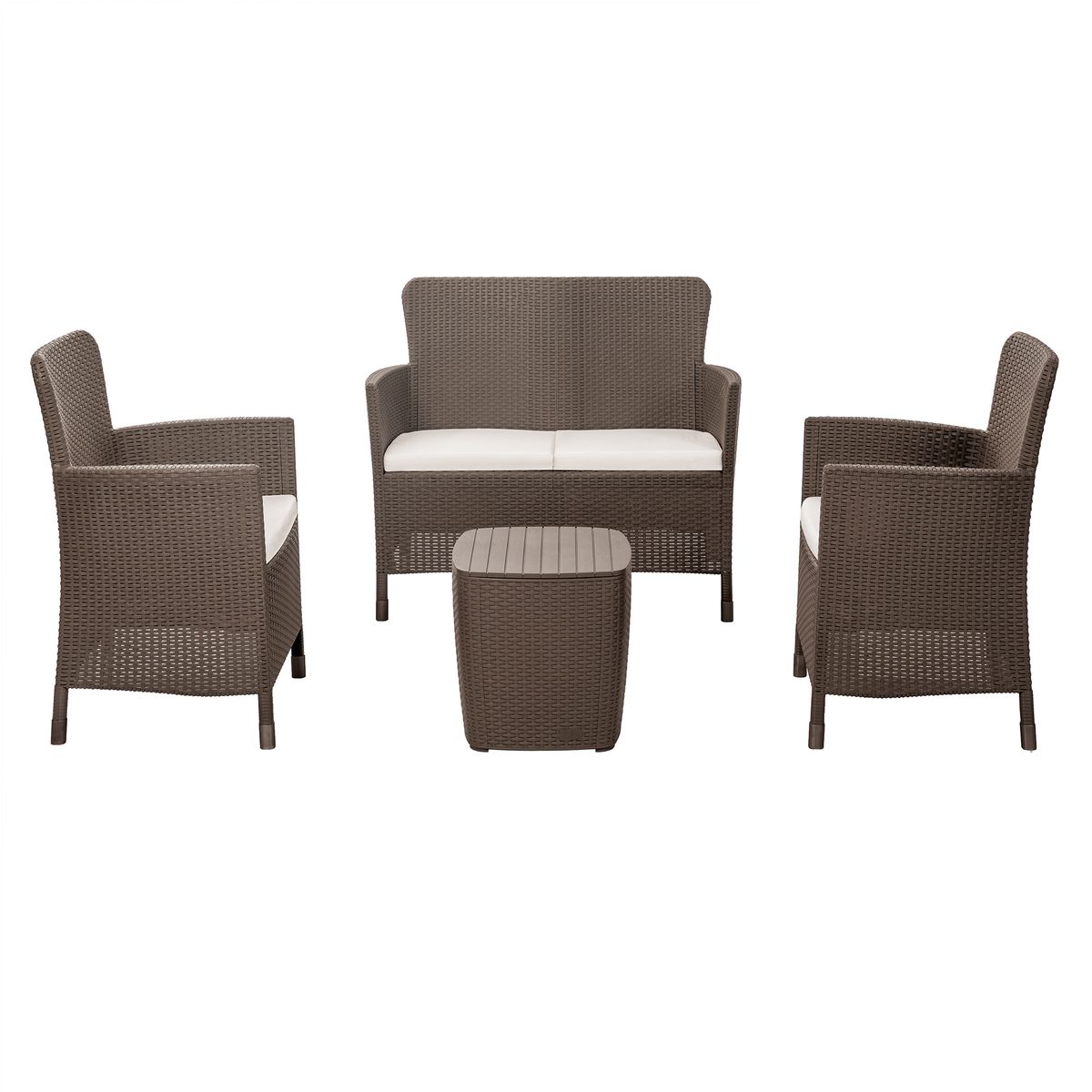 PLASTICOS MQ - Juego De Sala Interior y Exterior Comfort Capri Marca Mq