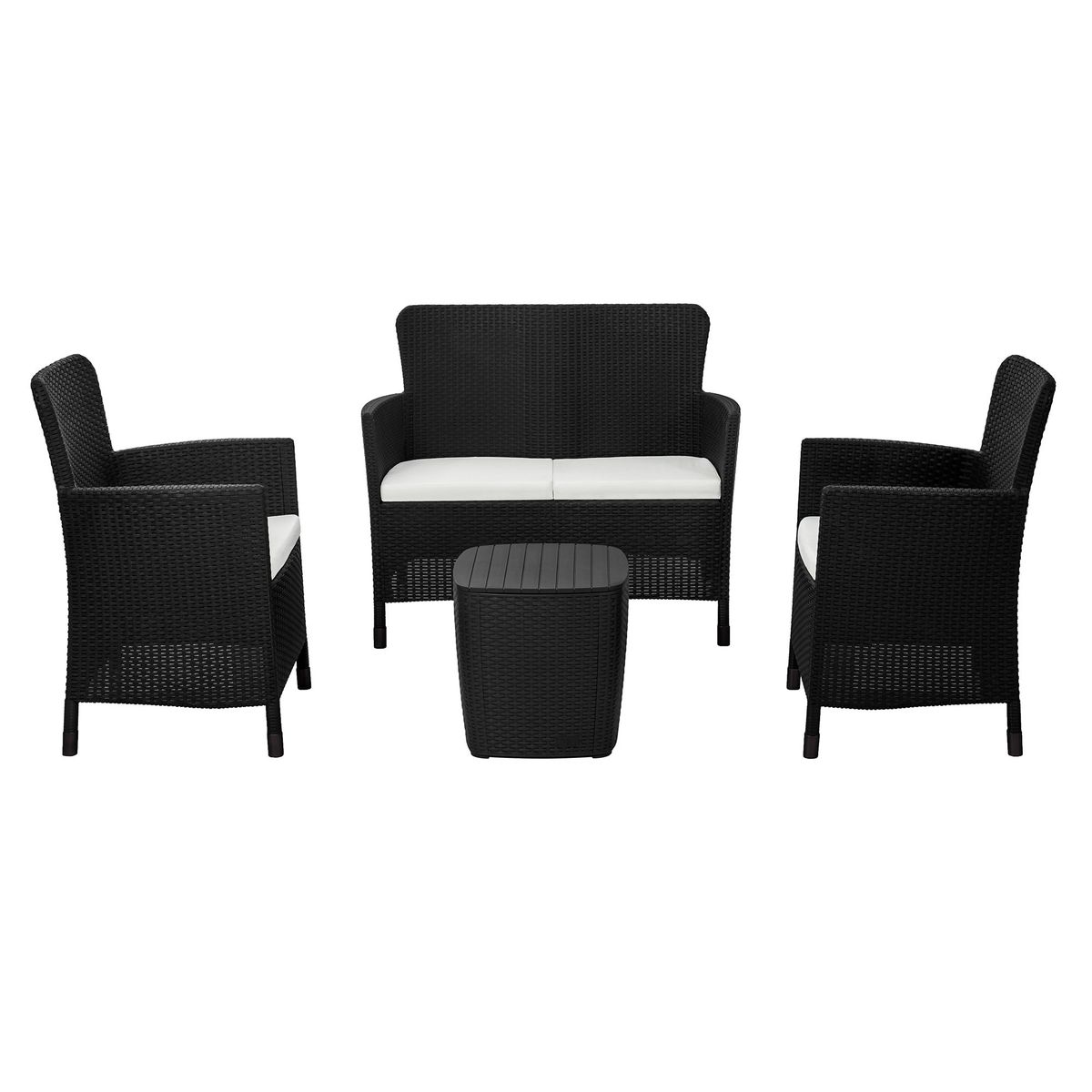 PLASTICOS MQ - Juego De Sala Interior y Exterior Comfort Capri Marca Mq