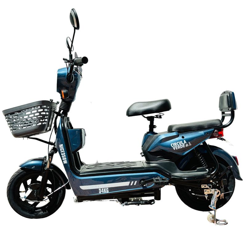 GENERICO - Bicicleta eléctrica Nice 350W Circula Verde Azul batería Plomo 2024 Obsequios*