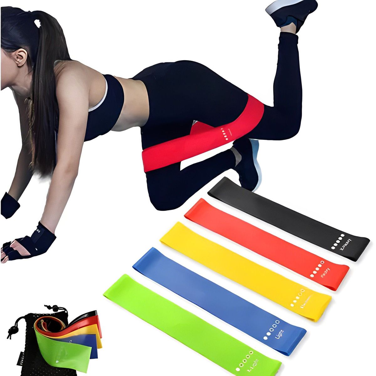 GENERICO - Bandas Elasticas Cerradas X5 Ejercicio Resistencia