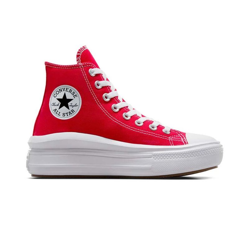 CONVERSE - Tenis Converse Botas Chuck Taylor All Star Move Mujer-Rojo