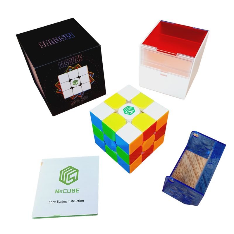 DIANSHENG - Cubo De Rubik 3X3 Ms3 R Magnético Base Primary  Diansheng Speedcube Stickerless
