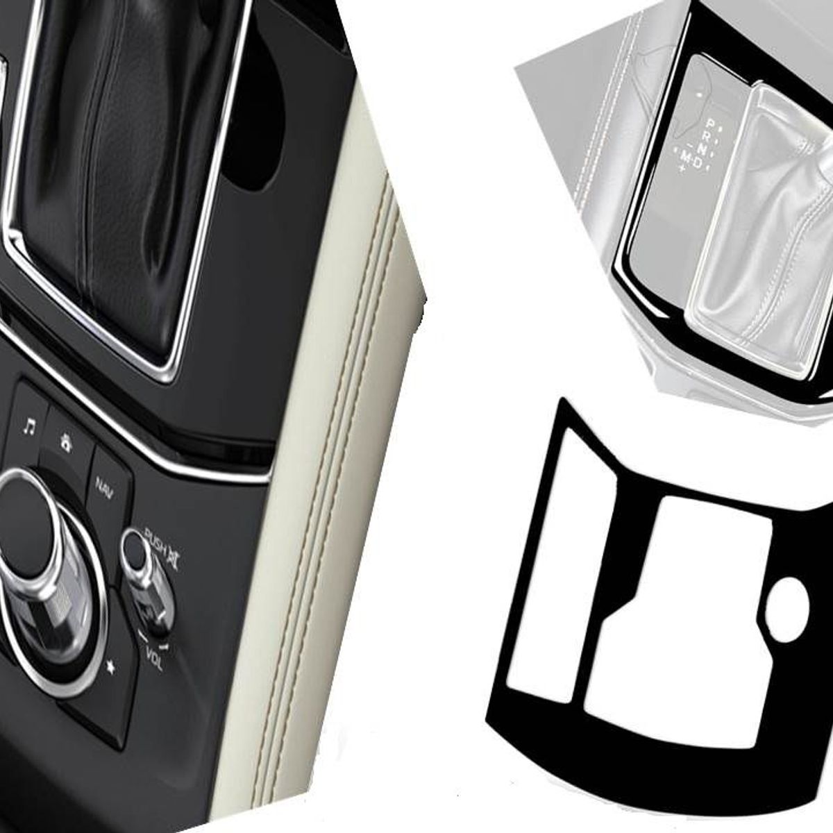 GENERICO - accesorios mazda cx5 cubierta piano black sistema palanca