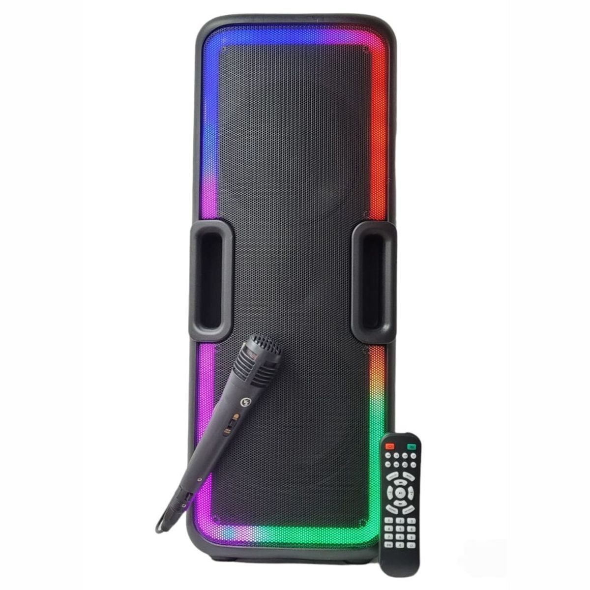 GENERICO - Cabina De Sonido Bluetooth Radio Fm  Micrófono Luces Led