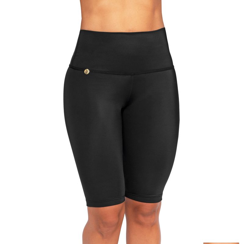 PRAIE - Panty de Vestido de Baño PRAIE 0002 Bicicletero Short Largo Control