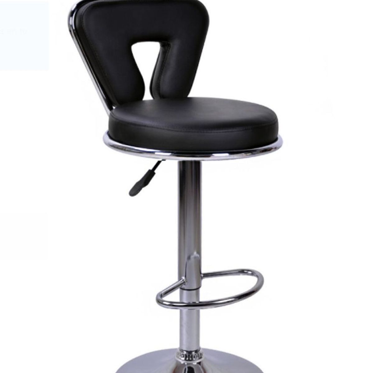 MOBLIHOUSE - Set X6 Silla Barra Espaldar En U Negra Moblihouse