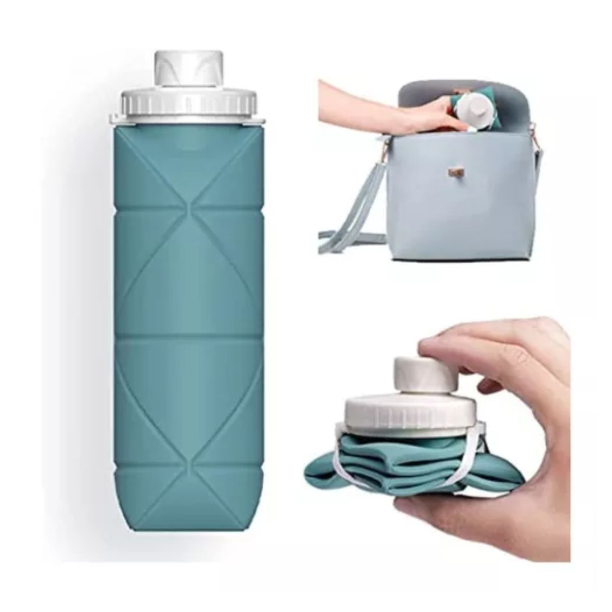 AFM - Termo Botilito Botella Plegable Agua 600ml Deporte