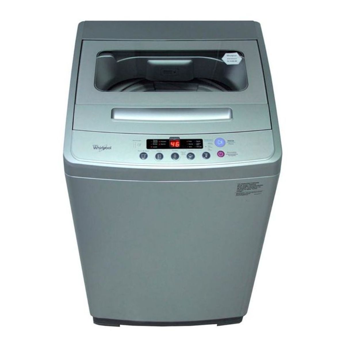 WHIRLPOOL - Lavadora whirlpool carga superior 10 kilogramos wwi10ashls plateado