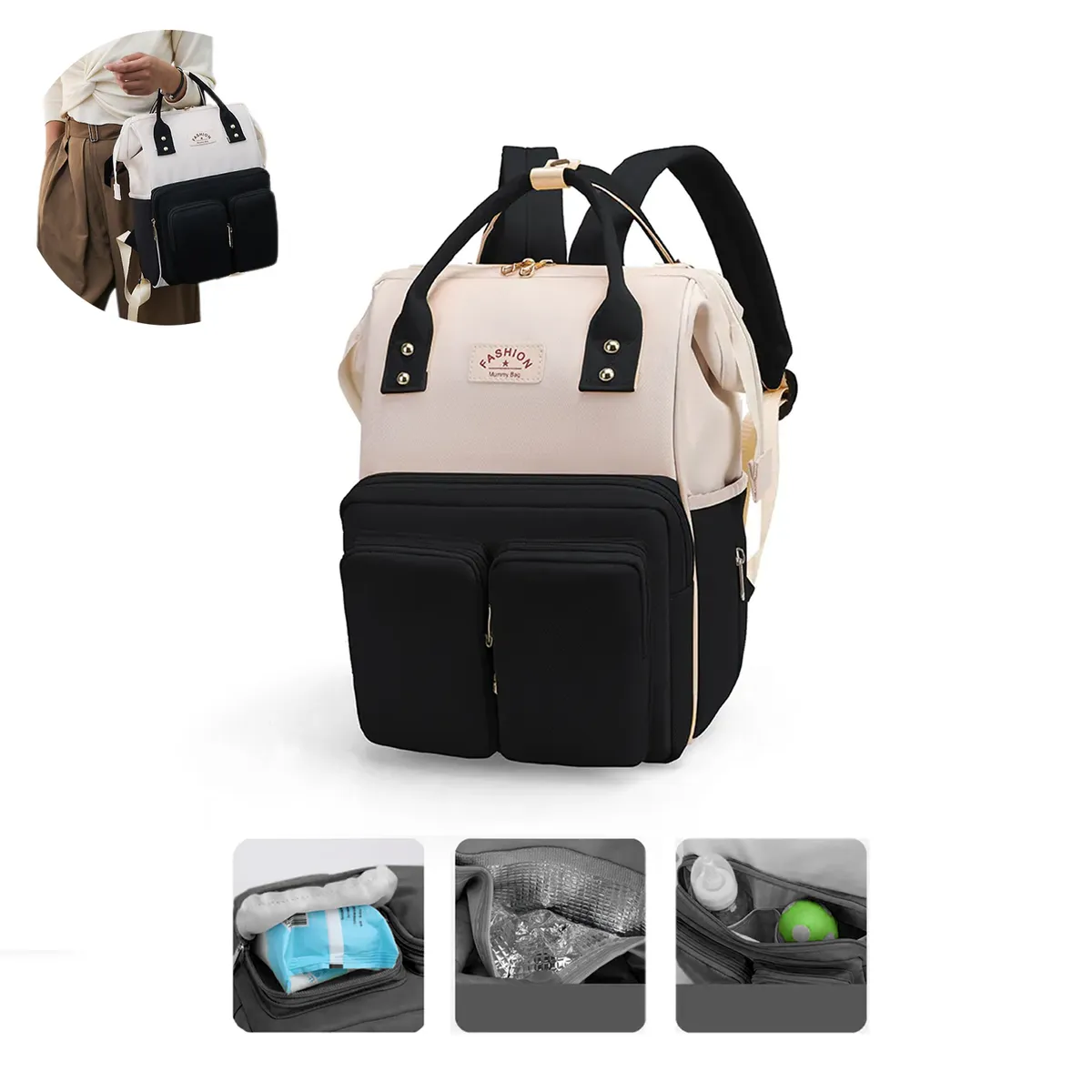 BABY ON - Pañalera Morral Amali Para Bebes Multiusos Baby On