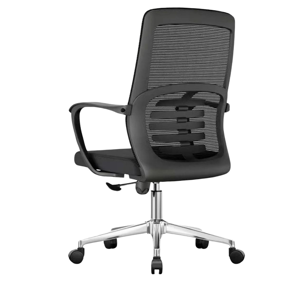 MOBLIHOUSE - Silla Oficina Prince Negra 50x49x95cm Con Garantia