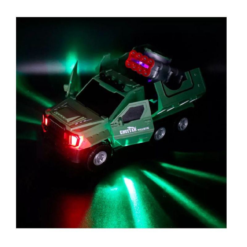 GENERICO - Carro Lanza Tazos Tanque Militar Juguete Interactivo Color Verde