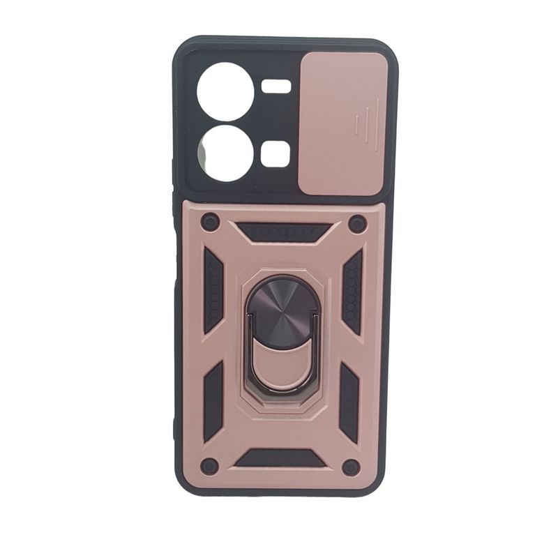 GENERICO - Forro Protector Funda Antishock Para Celular VIVO Y35 ROSADO