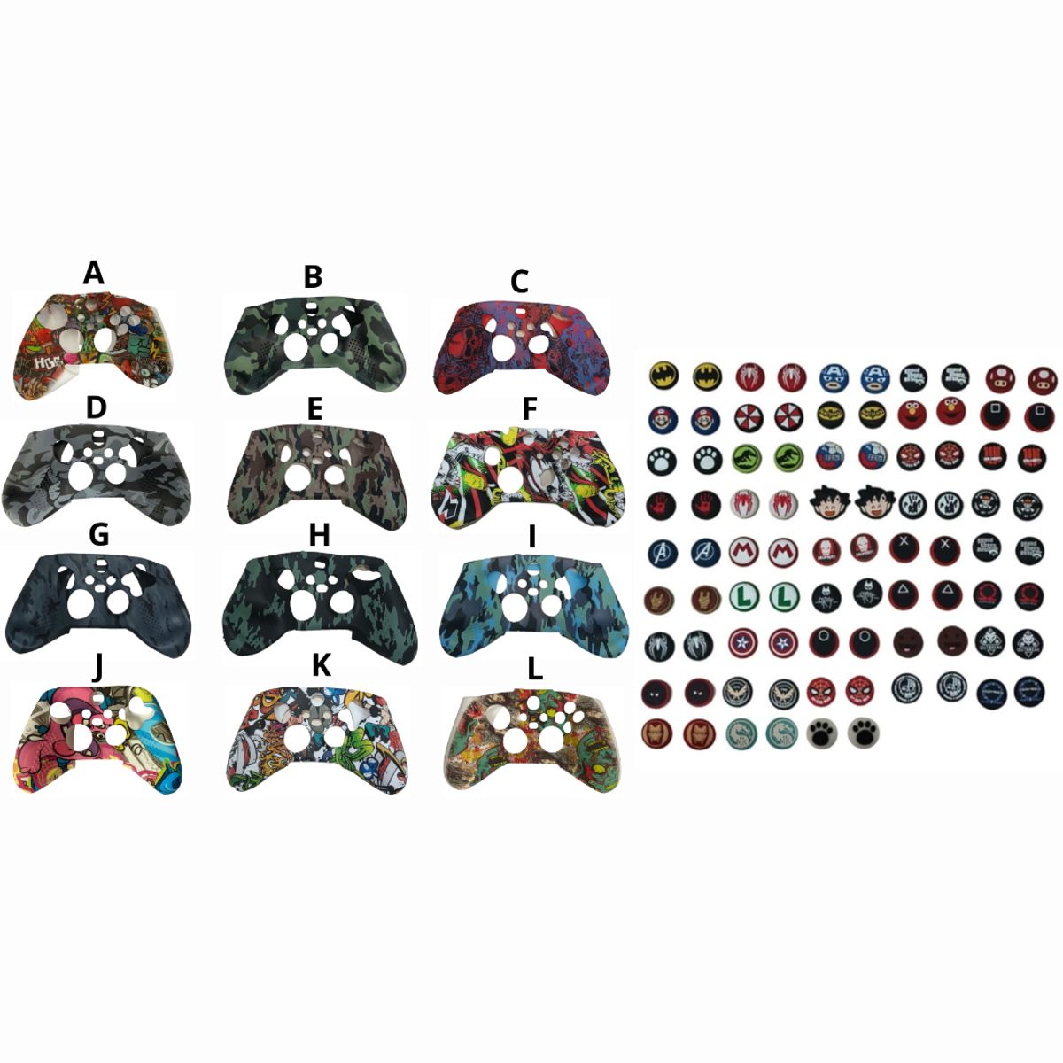 GENERICO - Silicona Protector Para Control Xbox Series Sx + 2 Grips