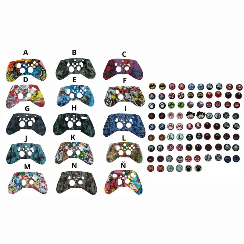 GENERICO - Silicona Protector Para Control Xbox Series Sx + 2 Grips