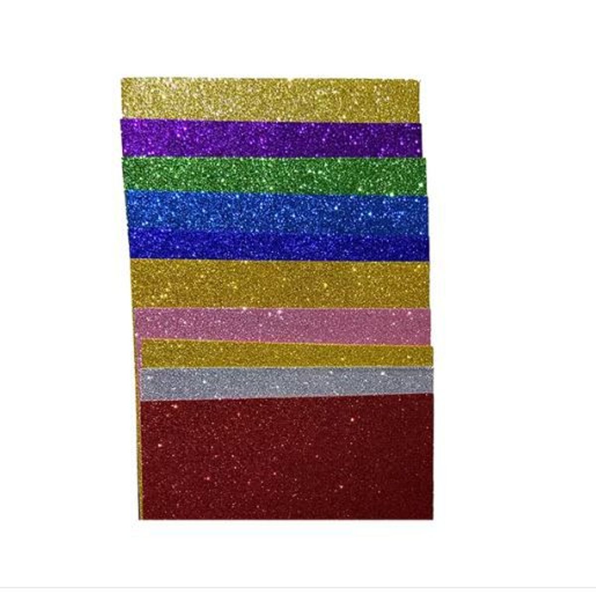 AMERICO SHOP - Fomi Foami Escarchado Tamaño Carta x 10 Unidades