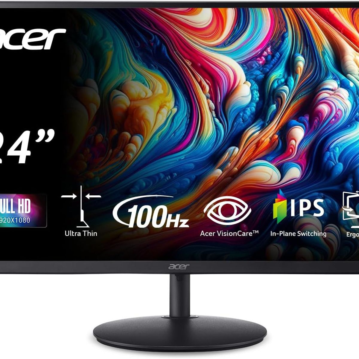 ACER - Monitor ACER 24 Pulgadas SH242Y FullHD Zero Frame 100Hz