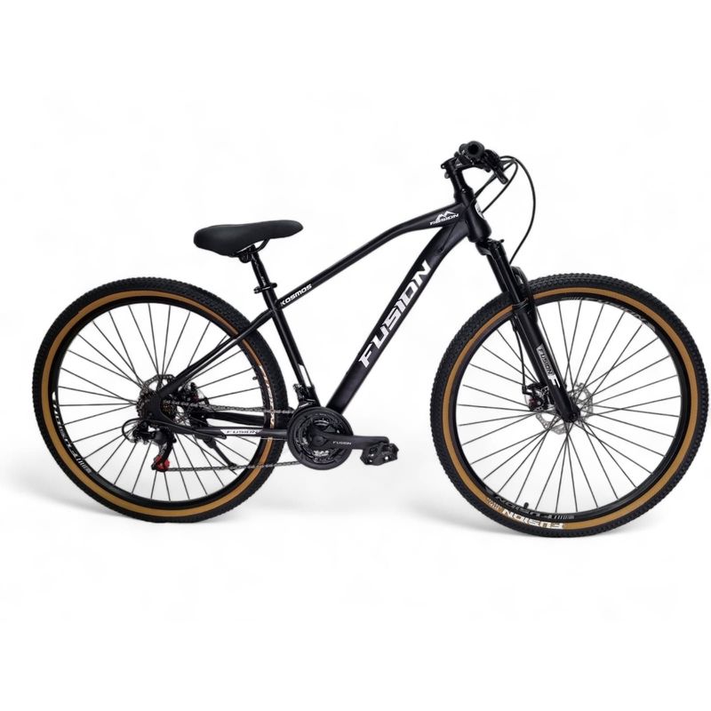 FUSION - Bicicleta Fusion Kosmos Rin 29 acero 24 vel Negro/Blanco