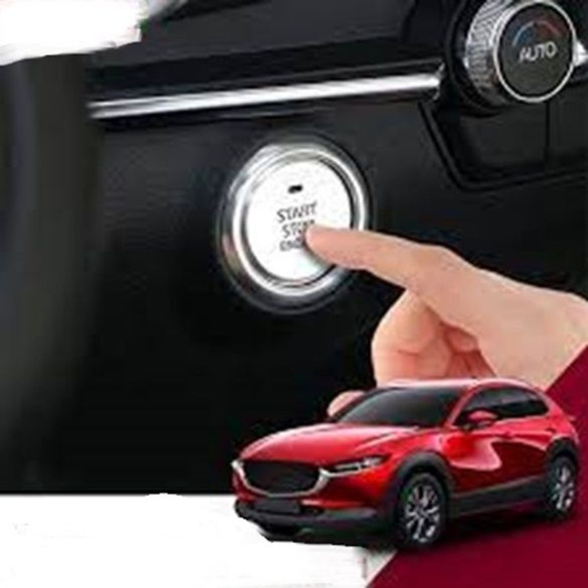 GENERICO - accesorios mazda cx30 cubierta boton encendido elect