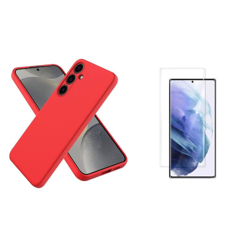 GENERICO - Silicone Case Para Samsung S24 Plus mas Vidrio