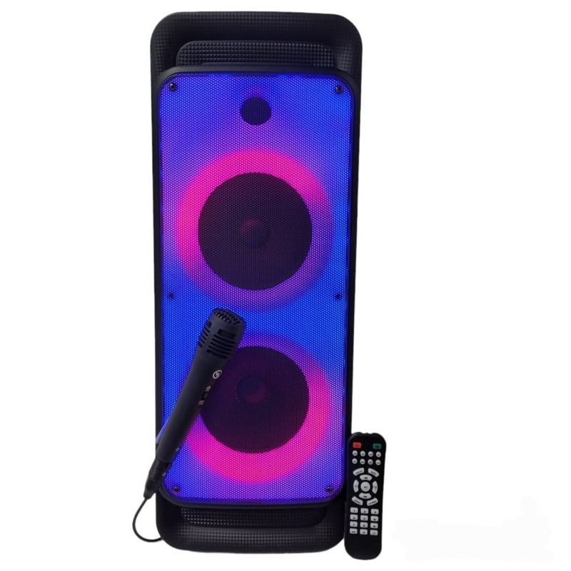 GENERICO - Cabina De Sonido Bluetooth  Micrófono Luces Led 7000w Fm